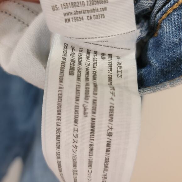 Abercrombie & Fitch The 90s Straight Ultra High Rise Curve Love Jeans Size 29/8s - Picture 5 of 6